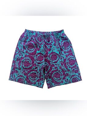 Versace Barocco Silk Shorts Size 50 IT / Large International. Like New